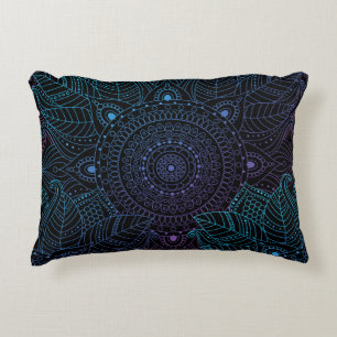 Arabesque Bliss: Oriental Mandala Magic Accent Pillow