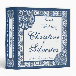 Arabesque Blue Lace, 1.5 inch binder