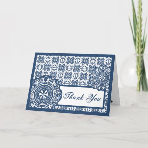 Arabesque Blue Lace, thank you Card