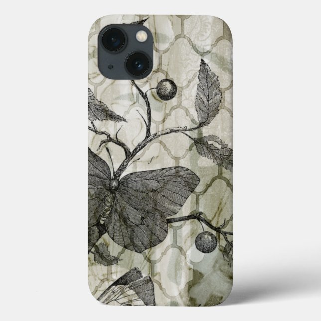 Arabesque Butterflies I Case-Mate iPhone Case (Back)
