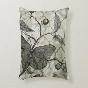 Arabesque Butterflies I Decorative Pillow