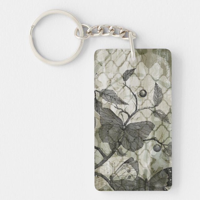 Arabesque Butterflies I Keychain (Front)