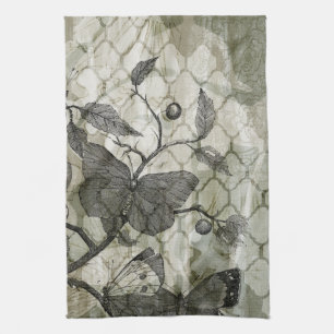 Arabesque Butterflies I Kitchen Towel