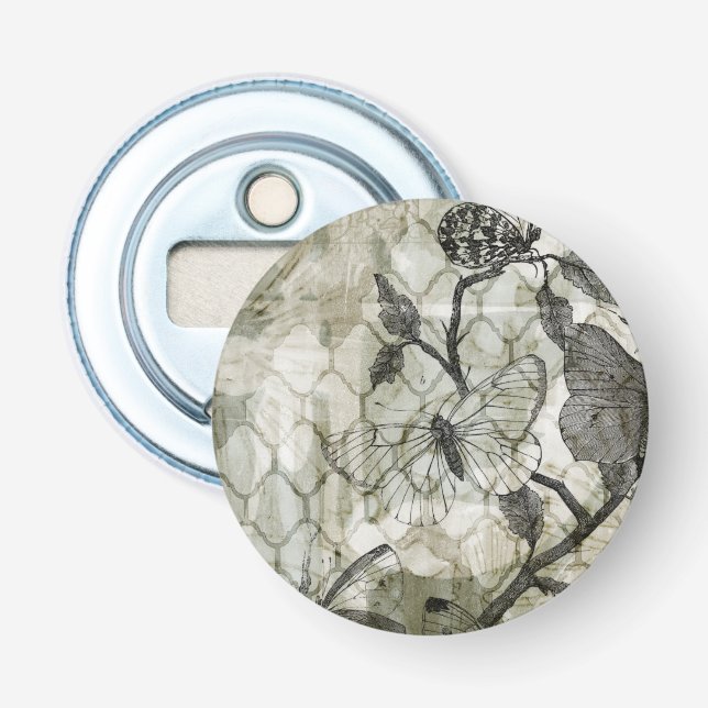 Arabesque Butterflies II Bottle Opener (Front)
