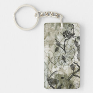 Arabesque Butterflies II Keychain