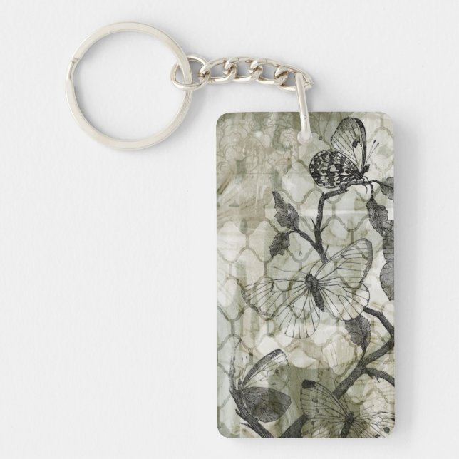 Arabesque Butterflies II Keychain (Front)