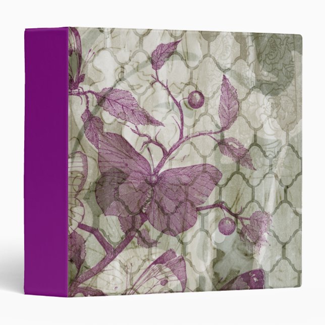 Arabesque Butterflies III Binder (Front/Spine)