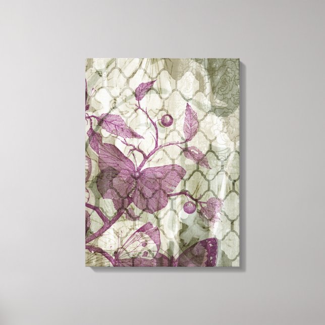 Arabesque Butterflies III Canvas Print (Front)