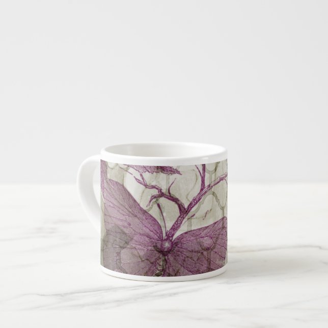 Arabesque Butterflies III Espresso Cup (Front Left)
