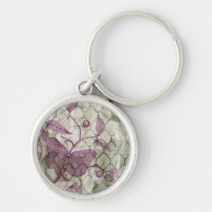 Arabesque Butterflies III Keychain