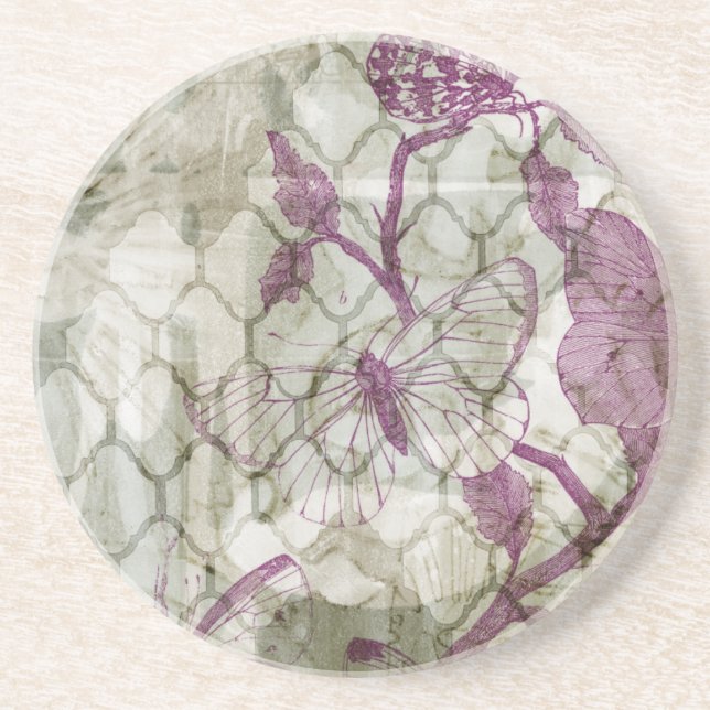 Arabesque Butterflies IV Coaster (Front)