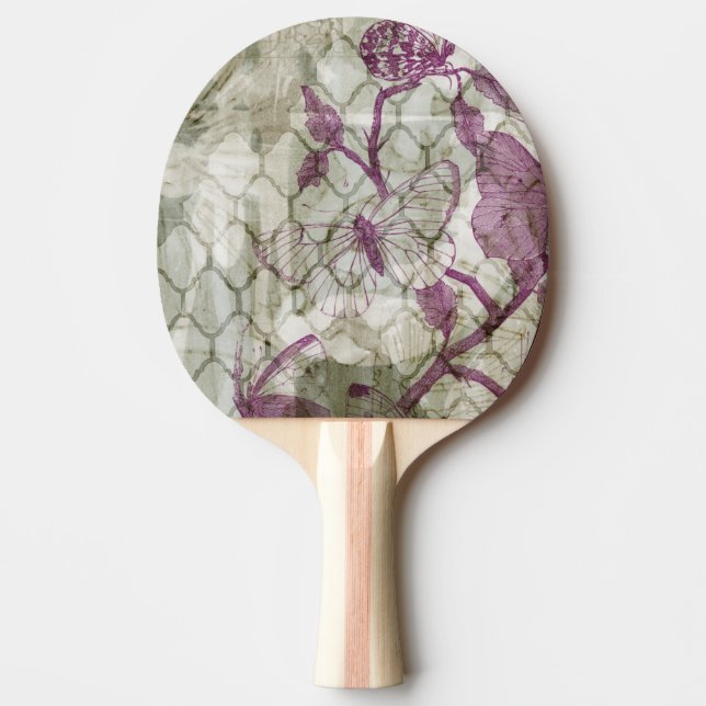 Arabesque Butterflies IV Ping Pong Paddle (Front)