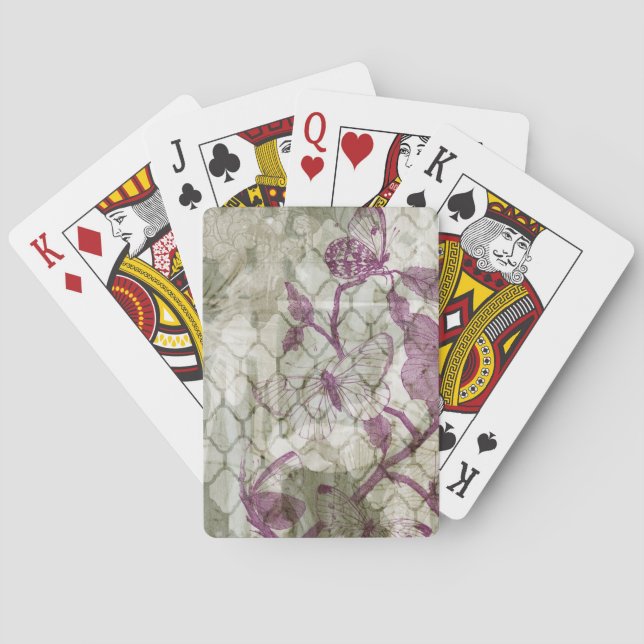Arabesque Butterflies IV Playing Cards (Back)