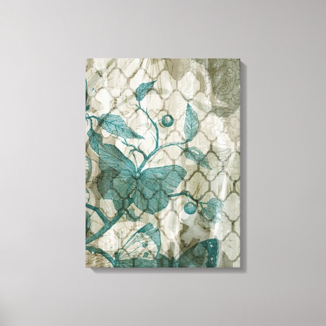 Arabesque Butterflies V Canvas Print (Front)