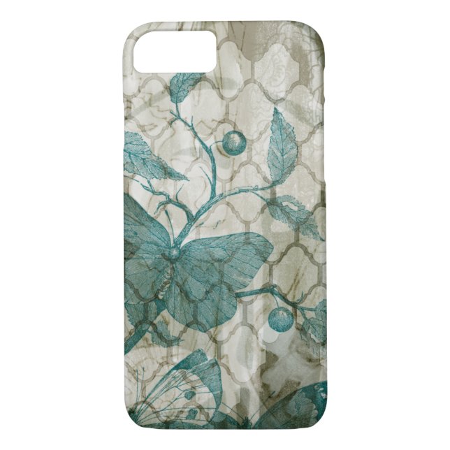 Arabesque Butterflies V Case-Mate iPhone Case (Back)