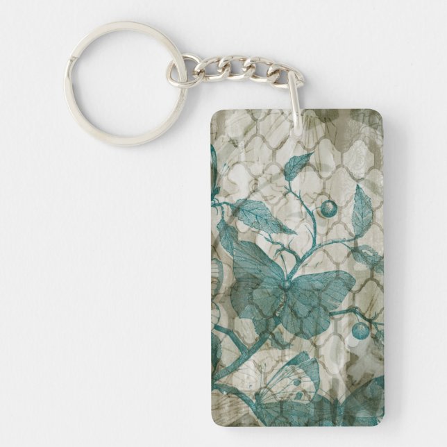 Arabesque Butterflies V Keychain (Front)