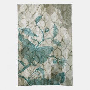 Arabesque Butterflies V Kitchen Towel