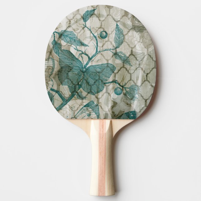 Arabesque Butterflies V Ping Pong Paddle (Front)