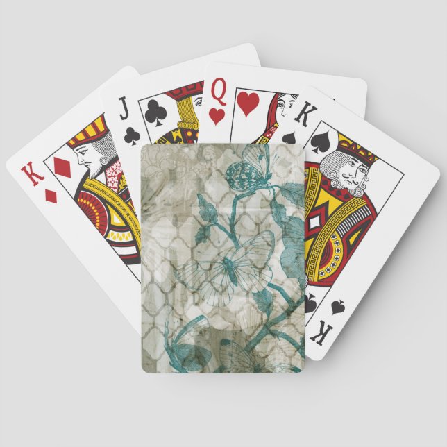 Arabesque Butterflies VI Playing Cards (Back)