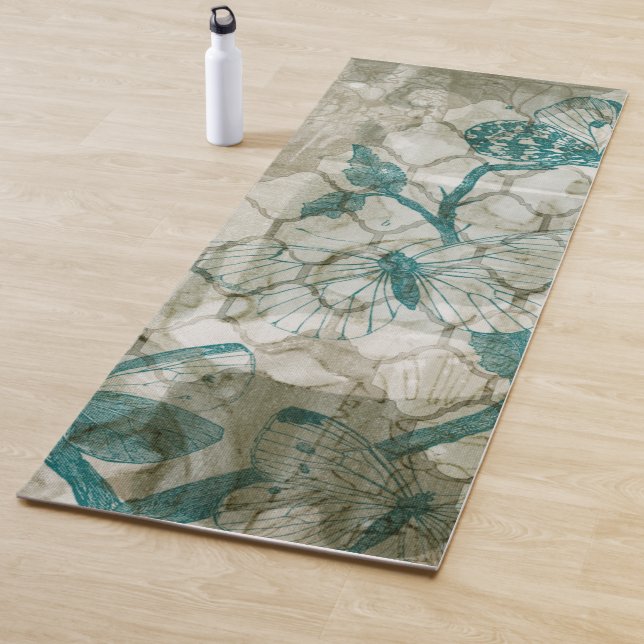 Arabesque Butterflies VI Yoga Mat (In Situ)