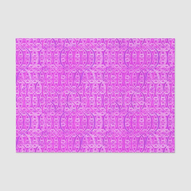Arabesque damask - lavender and orchid tissue paper (Front)