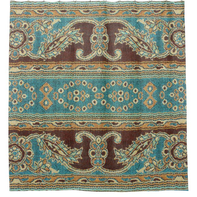 Arabesque Fabric Paisley Oriental Design (Front)