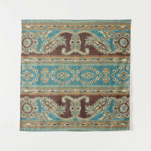Arabesque Fabric Paisley Oriental Design Tapestry (Front)