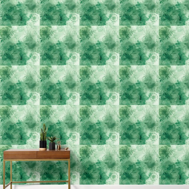 Arabesque Floral Art – Watercolor Wall Pri (Hallway)