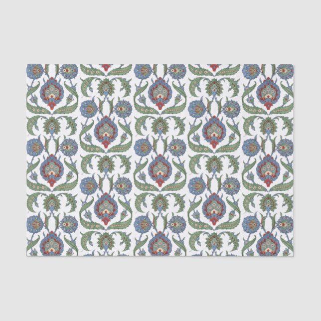 Arabesque floral pattern tissue paper (Front)
