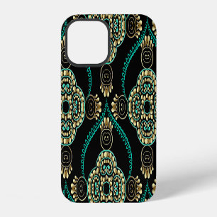 Arabesque Floral, Vintage Elegance Pattern. iPhone 12 Case