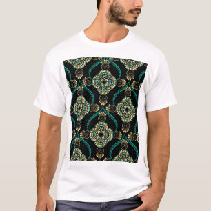 Arabesque Floral, Vintage Elegance Pattern. T-Shirt