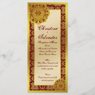 Arabesque Gold Lace, menu and program