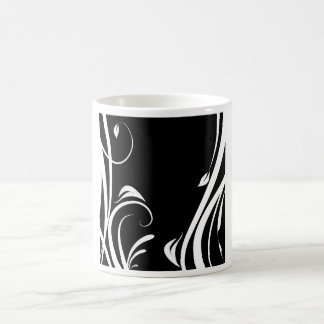 Arabesque in black person and white coffee mug