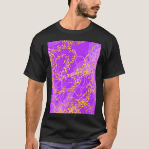 Arabesque in Magenta with a  susurration  of  Yell T-Shirt