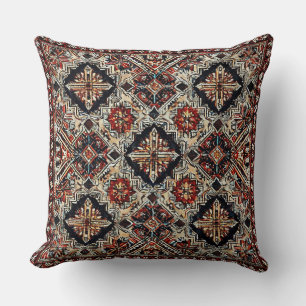 🌸Arabesque Multicolor Geometric Living 🌸 Throw Pillow
