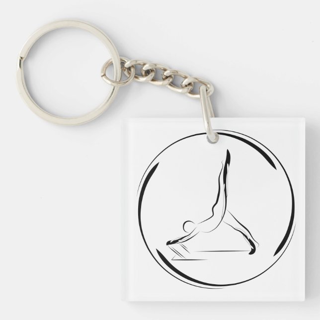 Arabesque on the reformer keychain (Front)