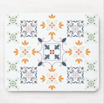 Arabesque Pattern Mouse Pad – Colourful Geometric 