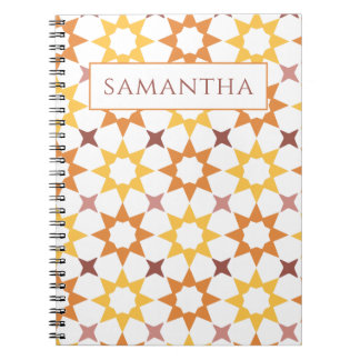 Arabesque pattern notebook