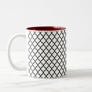 Arabesque pattern Two-Tone coffee mug