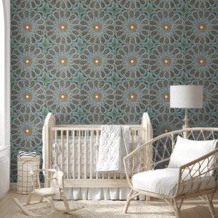 Arabesque Persian Oriental Arabic Turkish Decor Wallpaper
