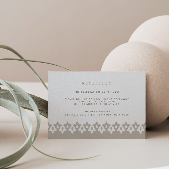 Arabesque Reception Card | Champagne Shimmer (Creator Uploaded)