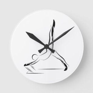Arabesque Reformer Pilates Pose  Round Clock