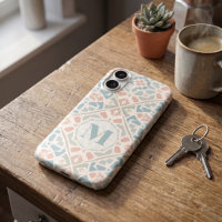 Arabesque Terreuse | Lettre Personnalisée en Mosaï
