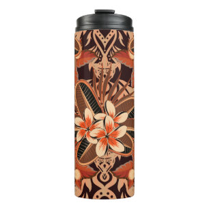 Arabesque. Vintage abstract vintage floral seamles Thermal Tumbler