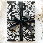 Arabesque Vintage Feathers Black and White Pattern Wrapping Paper<br><div class="desc">This Arabesque Vintage Feathers Black and White Pattern Wrapping Paper features an intricate design of swirling feathers in a classic black and white colour scheme. Perfect for those who appreciate vintage elegance, this wrapping paper is ideal for formal events, sophisticated gifts, or adding a touch of timeless charm to any...</div>