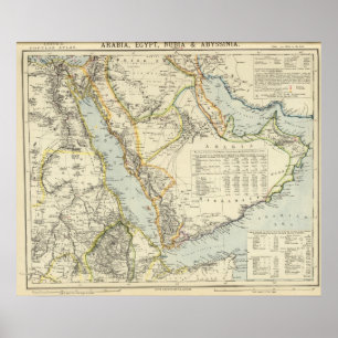 Arabia, Egypt, Nubia, Abyssinia Poster