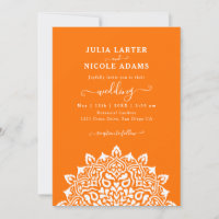 Arabian Art Nouveau Floral Arch Mandala Wedding