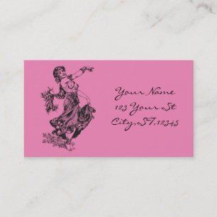 Arabian Belly dancer Vintage Art Thunder_Cove Business Card