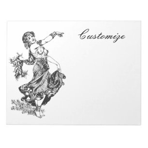 Arabian Belly Dancer Vintage Art Thunder_Cove  Notepad