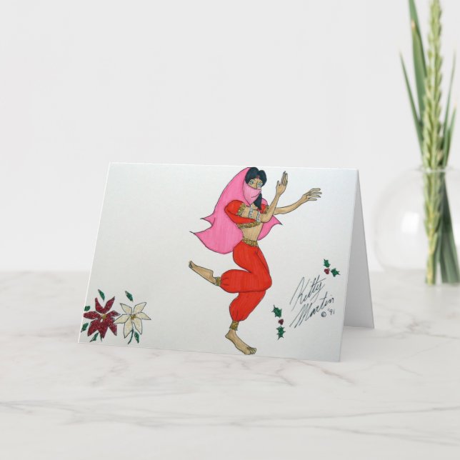 Arabian Dance Holiday Card (Front)
